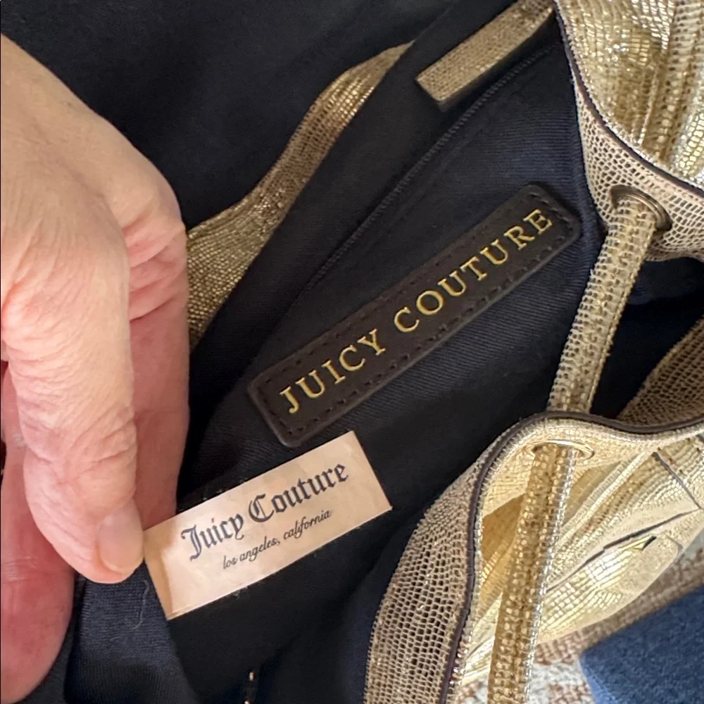 Gold genuine leather Backpack - Picture 9 of 14